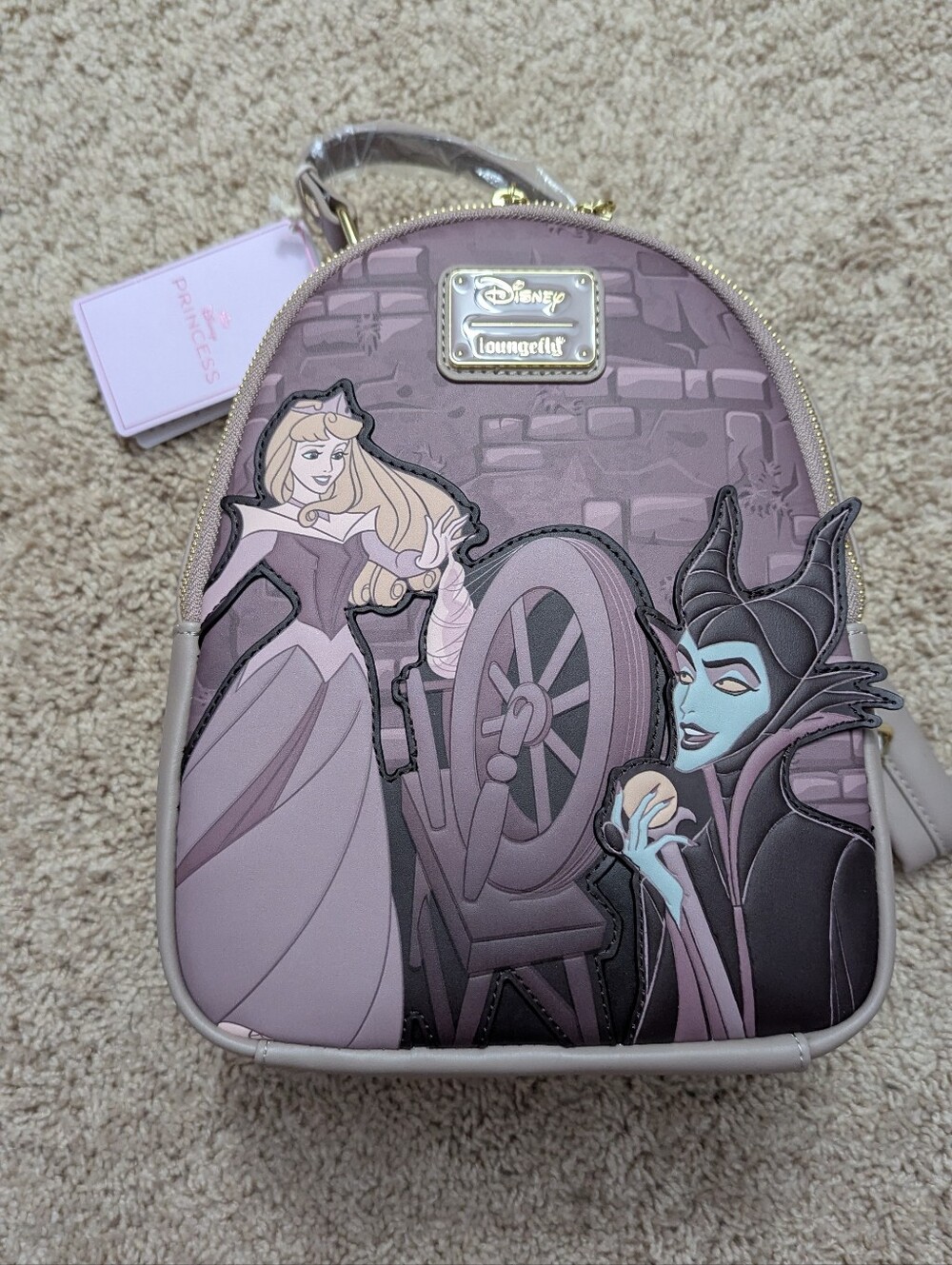 NWT Loungefly Disney Sleeping Beauty Aurora & Maleficent Mini Backpack